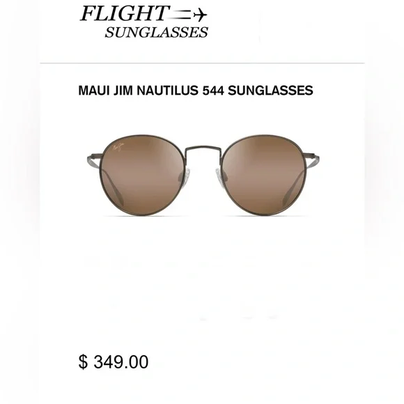 Maui Jim Brown Sunglasses pilot glasses no scratches brand new unisex